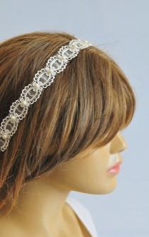 wedding photo - Wedding Headband, Lace headband, bridal hairband, wedding accessory, hair accessories, wedding hair accessories, weddings, vintage style