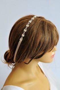 wedding photo - Wedding Headband, Rhinestone headband, bridal hairband, wedding accessory, hair accessories, wedding hair accessories, weddings, headpiece