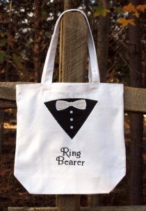 wedding photo - Ring Bearer Tote Bag