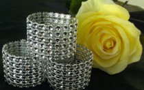 wedding photo - Beautiful napkin rings add that "wow factor" and elegance without breaking the bank!  200 six row napkin rings