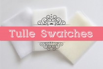 wedding photo - Tulle swatches, Soft Tulle samples for wedding veils in white, light ivory and ivory to match with the colour of your wedding dress