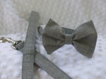 wedding photo - Wedding Leash and Collar Dog Collar and Leash Set