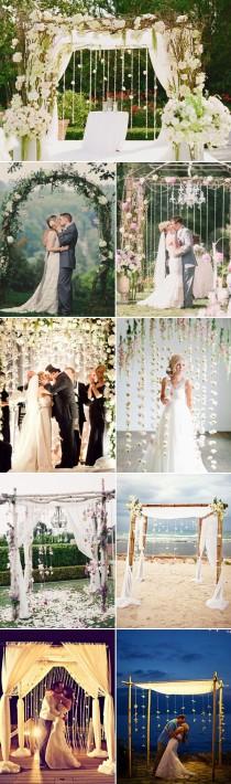 wedding photo - 50 Beautiful Wedding Arch Decoration Ideas