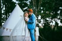 wedding photo - Bohemian Woodland Wedding in Cornwall
