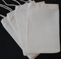 wedding photo - 100 Premium Cotton MUSLIN Bags, 4"x6", Wedding Favor Bags // ORGANIC Unbleached Culinary Bulk Wholesale // Herb Tea Soap Jewelry Packaging