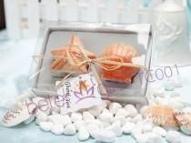 wedding photo - 100box Seashell and Starfish Salt and Pepper Shakers TC001