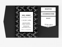 wedding photo - DIY Word Template garden Wedding Invitation Stationary Set 