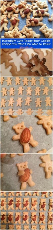 wedding photo - Incredibly Cute Teddy-Bear Cookie Recipe You Won’t Be Able To Resist - DIY &...