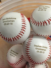 wedding photo - Personalized Engraved Baseball Custom Text and Image Groomsmen Groomsman Ring Bearer Gift Wedding Favor MLB Ball, Order as Many As you need!