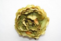 wedding photo - Olive Green Flower - Real Touch Peony in Olive Green - artificial flower