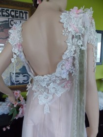 wedding photo - Wedding Dress Romantic Wedding Dress Fairy Feminine Butterfly Bride Alternative Beach Dress