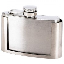wedding photo - Belt Buckle Flask  Stainless Steel  with Free Engraving