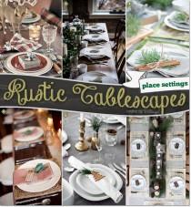 wedding photo - Rustic-style Christmas Tablescapes: Inspiration For Holiday Entertaining!
