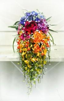 wedding photo - Wedding - Rainbow Bouquets