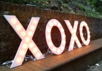 wedding photo - Shiny And Cute DIY Marquee Letters For Your Wedding 