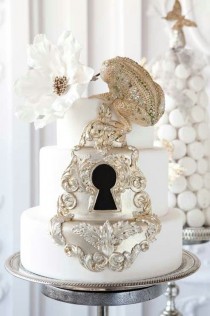 wedding photo - Wedding Cake Lock And Key