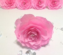 wedding photo -  Ranunculs handmade filter paper flowers in colors of your choice, Wedding cake flowers, Wedding floral decor, Quinceanera floral decor
