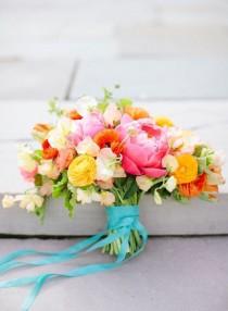 wedding photo - Bright And Colorful Preppy Summer Wedding