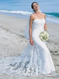 wedding photo - 2015 Cheap Beach Wedding Dresses UK - VickyDress