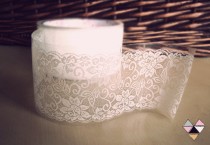 wedding photo - Lace Tape Adhesive Transparent Sticker Vintage White - Wedding- 10 different patterns- Also some patterns available in PINK!