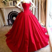 wedding photo - Red Wedding Dresses Bridal Gowns Homecoming Dresses From Eveningdresses