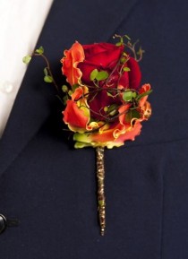 wedding photo - Suit Flowers