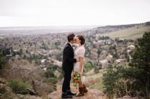 wedding photo - Intimate Mountain Elopement Inspiration