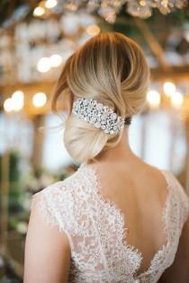 wedding photo - Wedding Hair Inspiration: 12 Gorgeous Low Buns