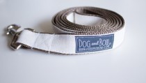 wedding photo - Ivory Linen Dog Leash by Dog and Bow