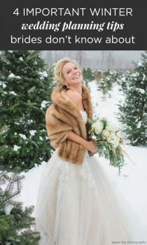 wedding photo - 4 Winter Wedding Planning Tips You Don't Know About (yet