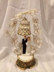 wedding photo - Vintage Wedding Cake Topper In Wedding Cake Toppers 