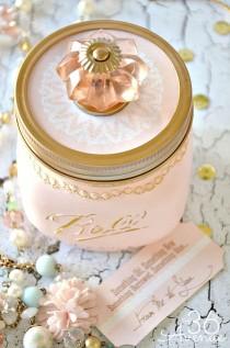 wedding photo - Mason Jar Crafts – Vintage Jar Bride Gift