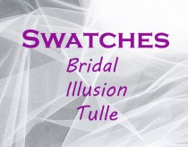 wedding photo - Bridal Illusion Tulle Wedding Veil Fabric Swatches for veils