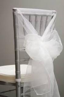 wedding photo - Chair Sashes Wedding Chair Sashes Chair Bows Coral Organza Pew Bows Party Bows Event, chair sahes, wedding chair sashes