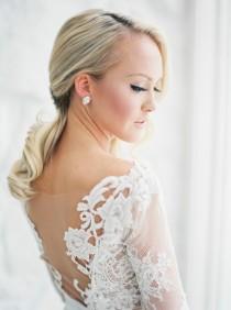 wedding photo - Spring Wedding with an Illusion Lace Gown 