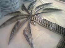 wedding photo - Silverware Palm Tree!