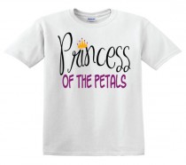 wedding photo - Princess of the Petals - Flower Girl shirt