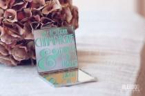 wedding photo - Today On The Bridal Boutique: Personalized Compact Mirrors By Blue Penguin Shop