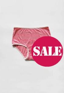 wedding photo - Striped panties. Pink And White colors. High style panties.
