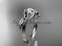 wedding photo -  platinum diamond celtic trinity knot wedding ring, engagement ring CT7324