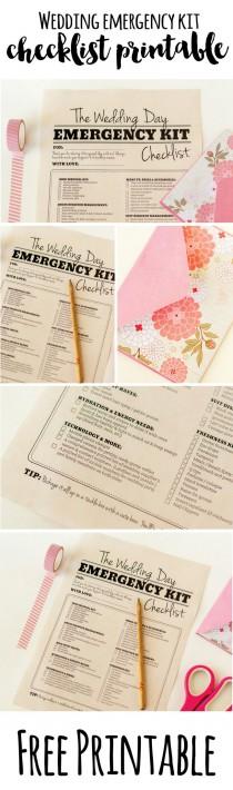 wedding photo - Wedding Day Emergency Kit Checklist {Free Printable}