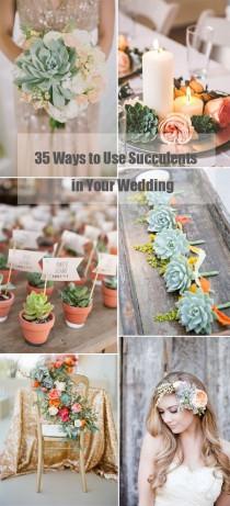 wedding photo - 35 Succulent Wedding Ideas For Your Big Day