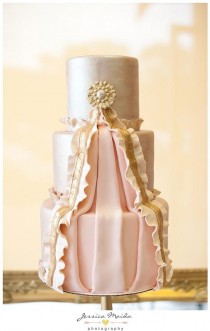 wedding photo - Wedding Cakes---Metallic