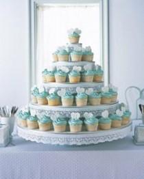 wedding photo - DIY Cupcake Stand: Wedding Cupcake Stand