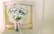 wedding photo - Baby's Breath Bouquet (Gorgeous Artificial Baby's Breath Gypsophelium Bouquet)