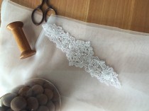 wedding photo - Beaded Bridal Belt Applique , Wedding Belt Applique for Bridal Accessories， Veils
