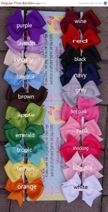 wedding photo - Sale ((LOOK)). BEST SELLER 1.00 Hair Bows / THree Inch Bows / One Dollar Bows /You Pick How Many / Infant bows, toddler bows, girls bows