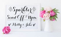 wedding photo - Printable Sparkler Send Off Sign, Sparkler Send Off, Sparkler Send Off Printable, Printable
