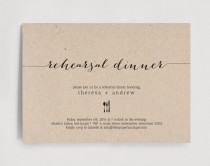 wedding photo - Rehearsal Dinner Invitation, Wedding Rehearsal Editable Template - PDF Instant Download  