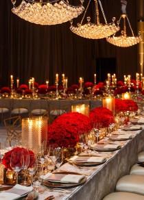 wedding photo - Sparkling Red Dinner Celebration